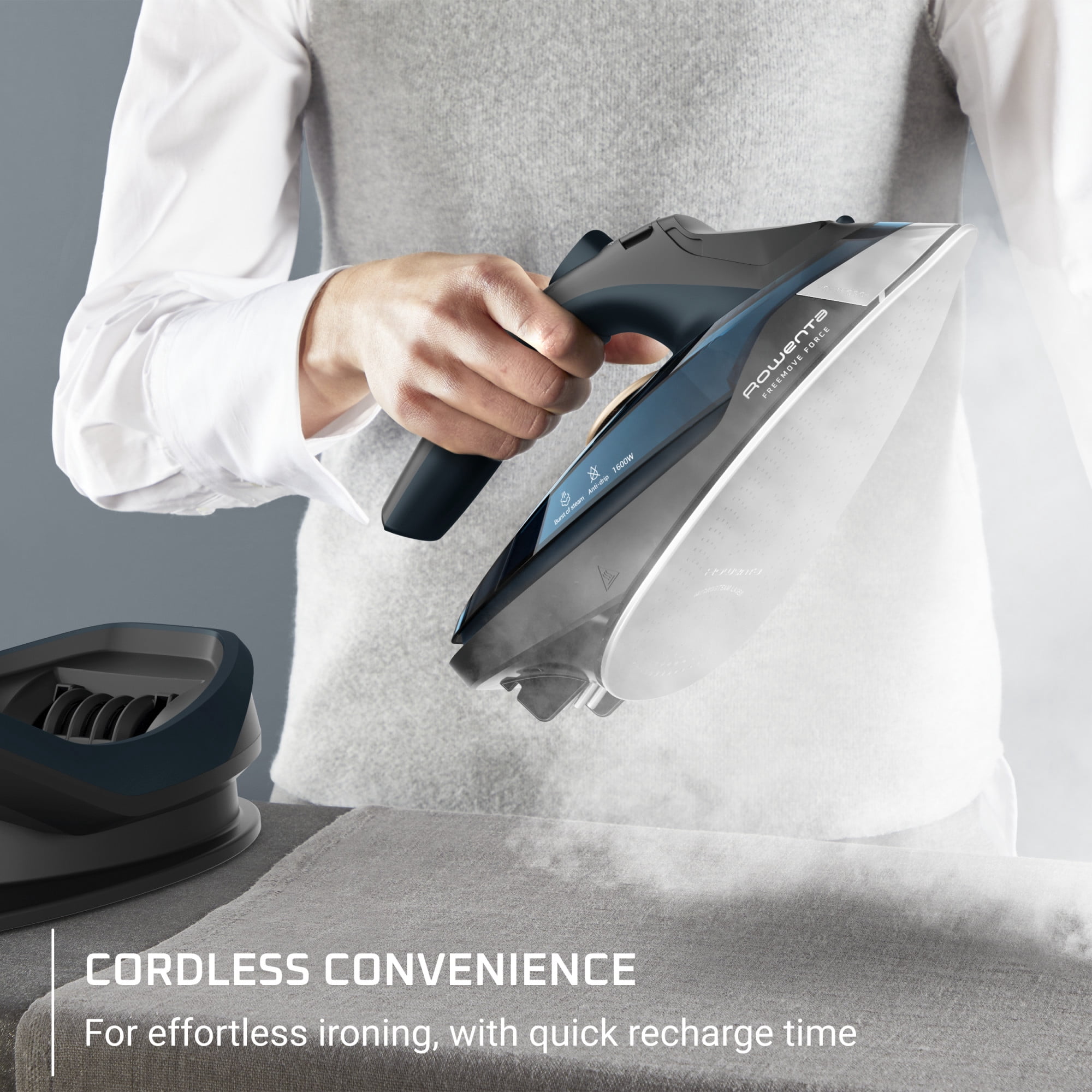 Rowenta Freemove Force, Cordless Steam Iron, Powerful and Efficient, DE6735U0