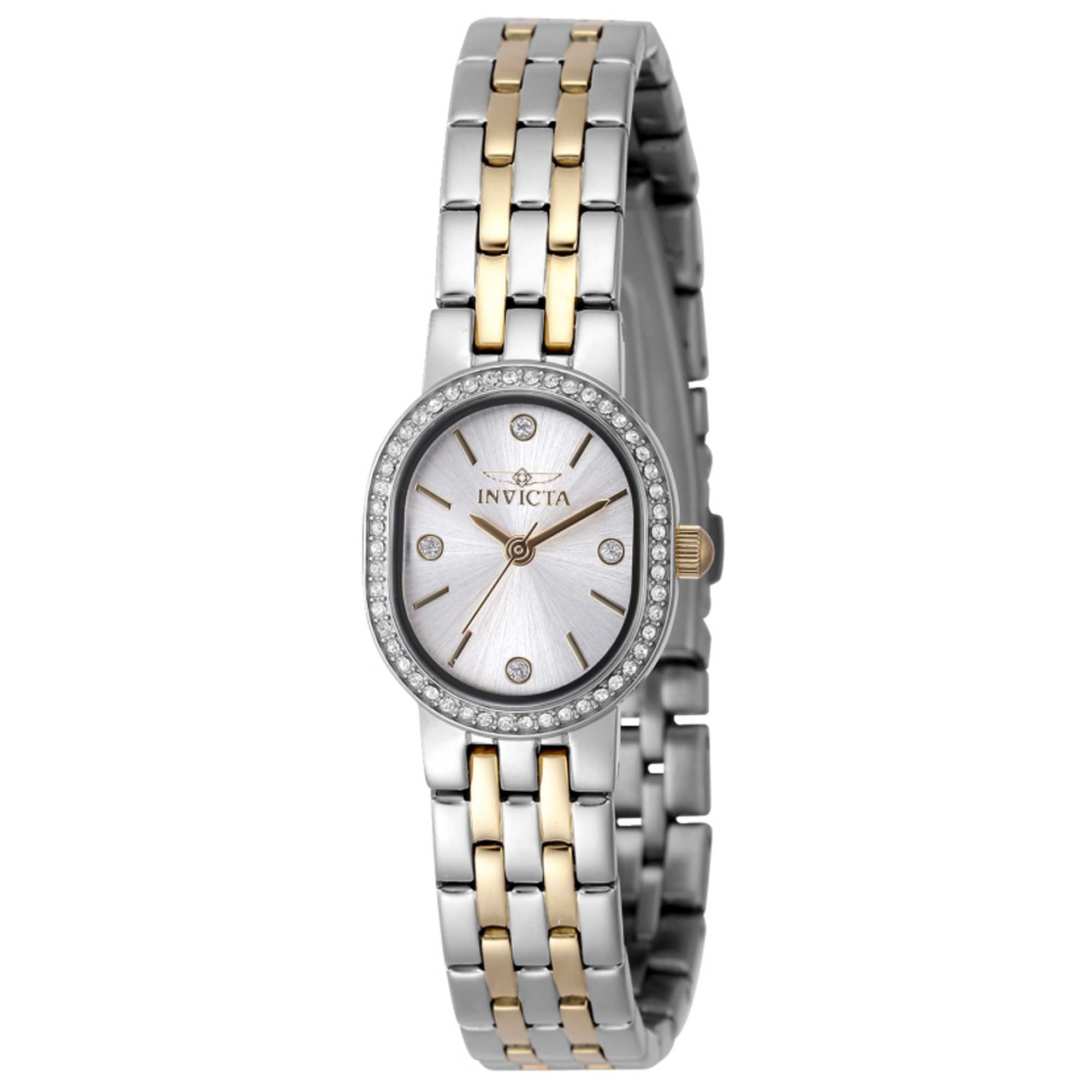 時計 *flower.* Invicta Women's 0134 Wildflower 18K Gp Ss Gold-Tone Dial 18K