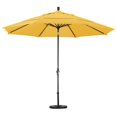 thumbnail image 2 of 11' Aluminium Marché Umbrella Collier Inclinaison DV Bronze/pacifica/jaune, 2 of 2