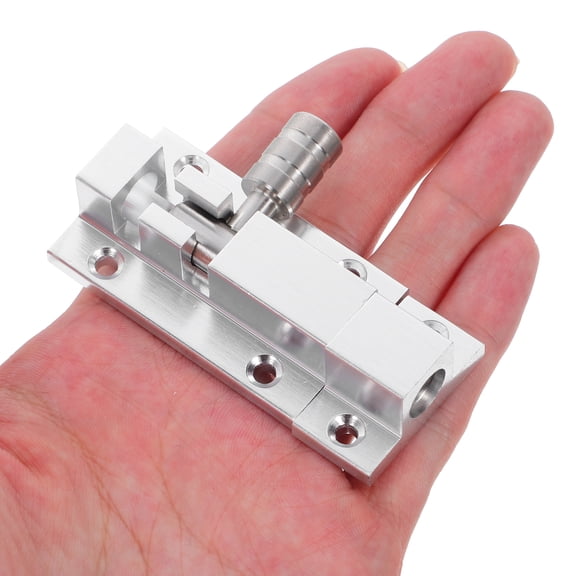 WEUVEB Aluminum No-Drill Door Lock for Interior Doors, Easy to Install, for Home and Office Use