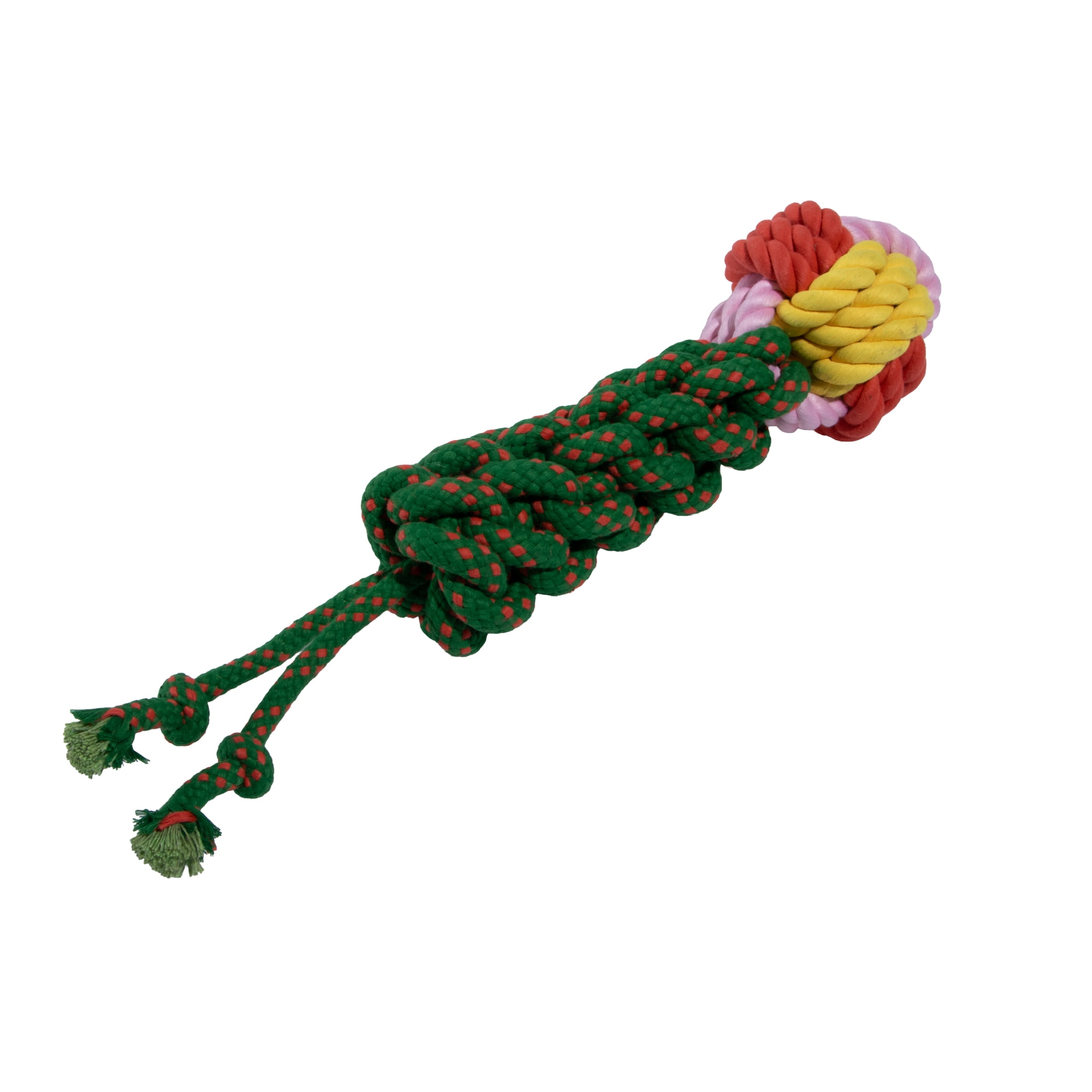 Oodles Durable Lasso Rope Dog Toy Set, Multicolored, Small