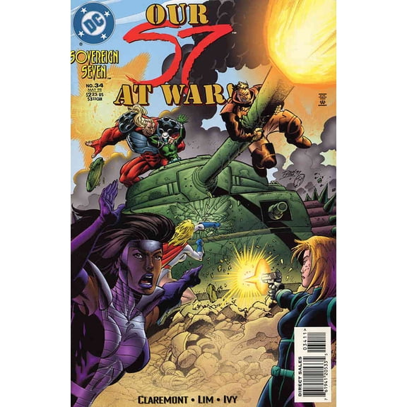 Sovereign Seven #34 VF ; DC Comic Book