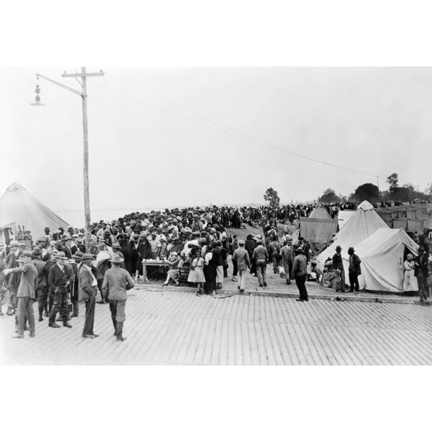 Mississippi Flood 1927 Nafrican Americans Flood Refugees Waiting For Vaccinations At A Red Cross Relief Camp In Greenville Mississippi Photograph May 1927 Poster Print By Granger Collection Walmart Com Walmart Com