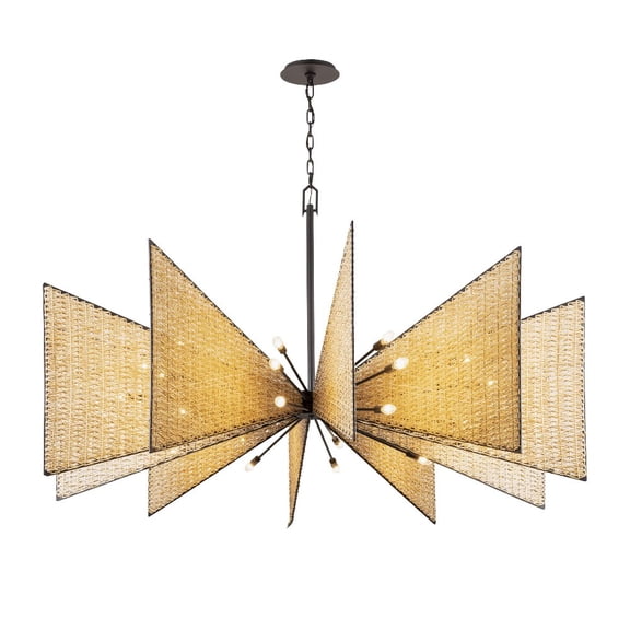 379C30MBS-Varaluz Lighting-Machina - 30 Light Chandelier In Modern Style-41.5 Inches Tall and 73 Inches Wide