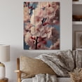thumbnail image 2 of Designart "Flowers Pastel flowers I" Apple Blossom Print on Natural Pine Wood, 2 of 5