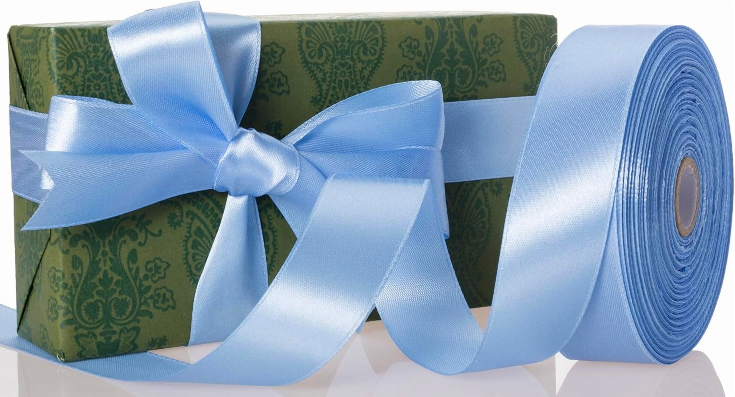 50 Yards 1 Inch Copper Satin Ribbon, Single Face Polyester Solid Color Craft Fabric Ribbon for Handmade Roses, Gift Wrapping, Bouquets, Wedding, Christmas, and Party Decoration