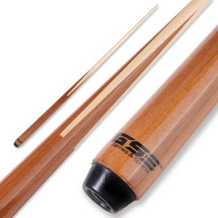 GSE Games & Sports Expert 36"/42"/48"/58" 1-Piece Canadian Maple Billiard Pool Cue Stick - Brown 12oz