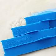 Racing Butterfly 6pcs/set Plastic Letters Mold Happy Birthday Best Wishes Baking Molds Decoration