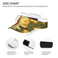 thumbnail image 2 of Kdxio Golden Sunflower In Field Print Sun Visor Hat Golf Visor Adjustable Velcro Outdoor Sports Cap for Men Women, 2 of 6