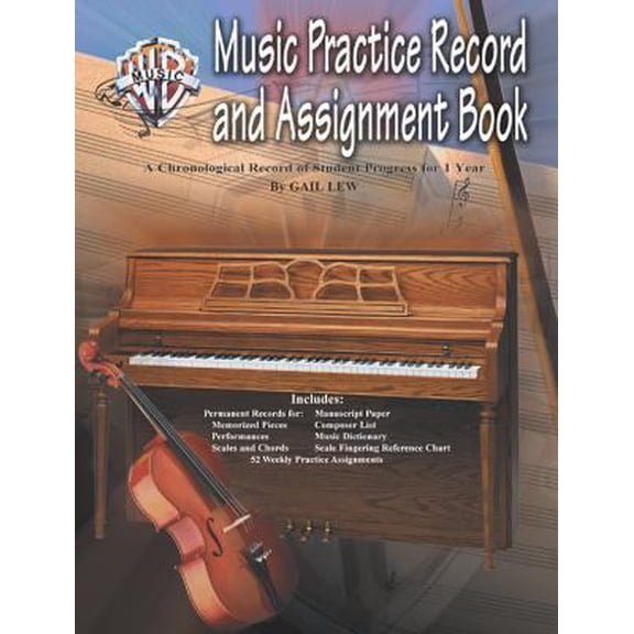 Pre-Owned Music Practice Record and Assignment Book: A Chronological Record of Student Progress for 1 Year (Paperback) 0757921213 9780757921216