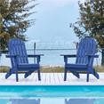 thumbnail image 3 of Yaheetech 2-piece Folding Adirondack Chair,Blue, 3 of 9