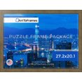 thumbnail image 3 of ArtToFrames 27.2x20.1 Inch - 69x51 CM Gold Puzzle Frame for 631 piece Puzzles.1.75 Inch Custom Wood Puzzle Frames, Metallic Gold with Ornate Detail - Comes with Economy Acrylic, 3 of 6