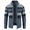 Blue, variant on Men's Slim Fit Cardigan Sweaters Soft Striped Thermal Winter Warm Thick Fleece Lined Knitted Full Zip Business Casual Cable Knit Long Sleeve Sweater with Pockets Color Block Grey 42