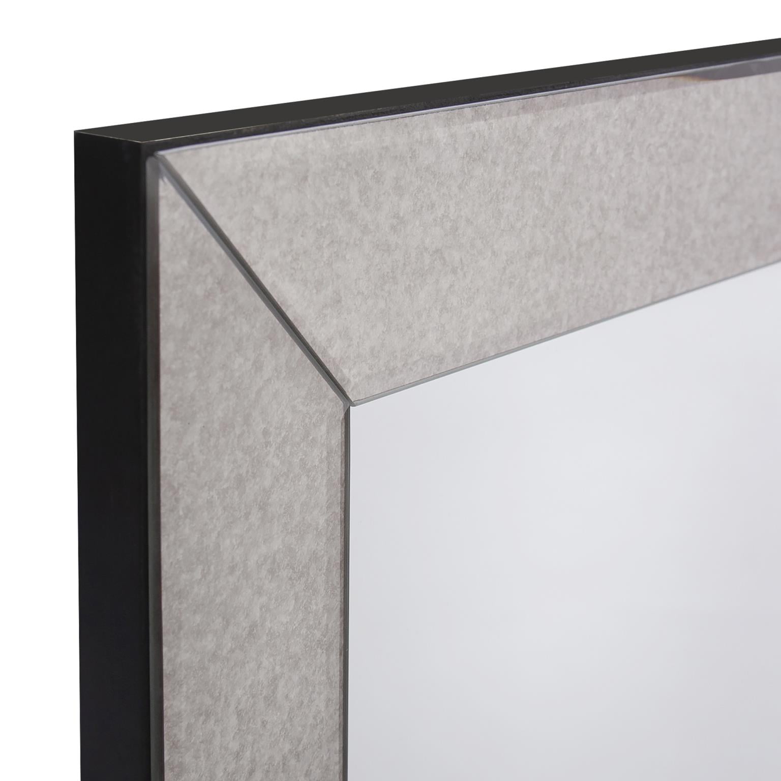 Tyler Dillon Smokey Gray Rectangular Framed Wall Mirror Collection