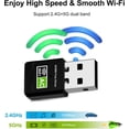 thumbnail image 2 of Usb Wifi Adapter For Pc, Driver Free Wireless Network Adapter For Desktop Laptop, 5g/2.4g Dual Band High Speed Mini Wifi Dongle Stick, Compatible With, 2 of 5