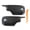 Carbon Fiber Style, variant on YAHHU Horn Style Rearview Door Mirror Covers Caps for BMW 3 Series E46 Sedan 1998-2005, 2 Pieces, Glossy Black