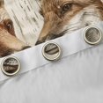 thumbnail image 4 of Feelyou Farmhouse Deer Fox Curtains Pack of 2 (42x84 Each), Rustic Jungle Wildlife Curtains Blackout, Leaf Branches Plant Bedroom Curtains, Curtains and Drapes Decor, 4 of 6