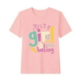 thumbnail image 2 of Shirts for Girls 7-8 Crew Neck Kids Shirt Short Sleeve Shirts for Girls 8-10 Printing Shirts Girls Tops Get it Fast, 2 of 3