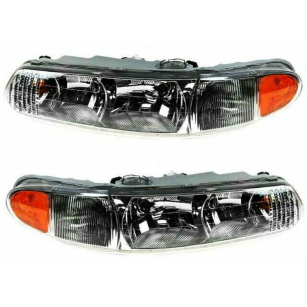 Headlight Assembly Set For 19972005 Buick Century Sedan