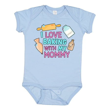 

Inktastic I Love Baking with My Mommy Gift Baby Girl Bodysuit