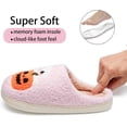 thumbnail image 4 of CLOUJI Cute Fuzzy House Halloween Print Slippers for Women Non- Memory Foam Shoes, 4 of 6