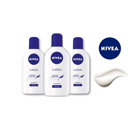 Nivea Lotion Extra Rich Moisturising for Dry Skin 250 ml (Pack of 3)