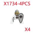thumbnail image 1 of Bloques de construcción militares, figuras de soldados, regalos, juguetes, regalos, corazón de león Medieval, Hospital, caballero teutónico, caballo de la guerra de las rosas, 1 of 4