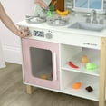 thumbnail image 6 of Delta Children Tiny Chef Play Kitchen - Wooden Toy Kitchen Playset with Realistic Knobs that Turn/Click, Oven, Sink, Microwave and 15 Pieces of Play Food, Pink, 6 of 23