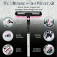 thumbnail image 4 of Best Choice Products 39" Extendable 4 in 1 Snow Brush with Shovel, Squeegee & Ice Scraper - Pink, 4 of 9