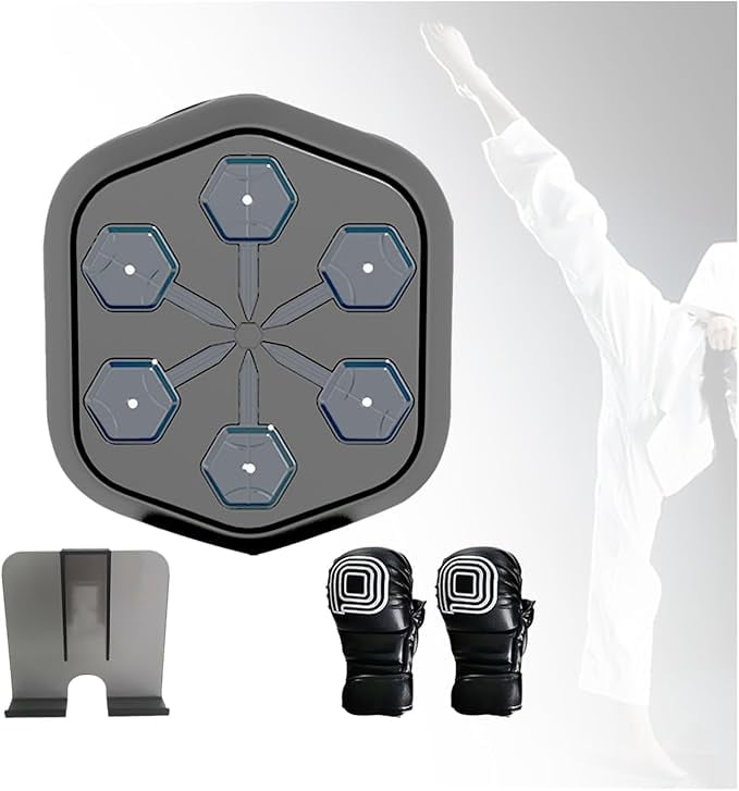 RKXQT Wall Target Boxing Trainer with Gloves Phone Holder Equipment, Wall Mount Punching Pad for Home for Kids or Adult to Exercise