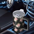 thumbnail image 6 of 40oz Pioneer Flower Floral Print Pattern Insulated Tumbler with Handle, BPA-Free Leak Proof Lid and Straws, Double Wall Vacuum, Hot 12h/Cold 34h, 6 of 6