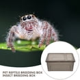 thumbnail image 4 of BRIGHTFUFU Caja de reptil de plástico Terrario con caja de alimentación Caja de reproducción de reptil de mascota, 4 of 8