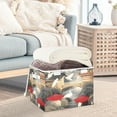 thumbnail image 5 of Modern Japanese Style Large Storage Bins with Linen Collapsible Lid Storage Box 16.7 x 12.6 x 11.8in, 5 of 7