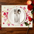 thumbnail image 4 of Heart Love Placemats 1pc, 11.81×17.72in Inch Anniversary Table Mats for Party Kitchen Dining Decoration, 4 of 6