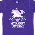 thumbnail image 4 of Inktastic My Nanny Loves Me Girl Unicorn Girls Baby Bodysuit, 4 of 5