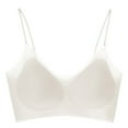 thumbnail image 1 of Brasier sin Varillas Mujer Ropa Interior sin Costuras para Mujer con Seda de Hielo Fresca para Un Pequeño Push up Especial, Transpirable y Fino Sujetador Retráctil. Mediana, 1 of 3