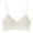 White, variant on ,Women's Breathable Spaghetti Strap Bras Seamless Wireless Bra Wireless Lightly Padded Soft Bralettes White XL