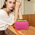 thumbnail image 6 of Crossbody Bag for Women, Lightweight Color Block Purse with Adjustable Strap, Large Capacity Casual Shoulder Handbag for Travel, Daily Commute, and Outdoor Use, 6 of 6