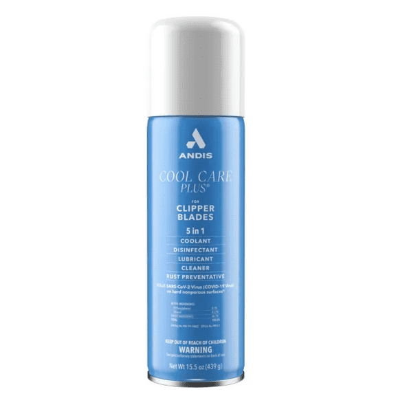 Andis Cool Care Plus 5-in-1 Cleanser For Clipper Blades, Net.Wt 15.5 oz (439g)