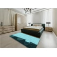 thumbnail image 4 of Ahgly Company Indoor Rectangle Patterned Dark Cyan Green Area Rugs, 6' x 9', 4 of 6