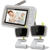 Moonybaby Split Screen Baby Monitor with 2 Cameras and Audio, Model: Split 30