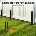 thumbnail image 2 of KFFKFF 2-Pack Fence Anchor Repair Kit 2"x2" Support Stakes, 2 of 9
