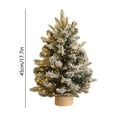 thumbnail image 4 of 2PC White Small Spruce Christmas Tree, Artificial Christmas Tree with Pot Pine Cones Snow-Covered For Desks Office Desks And Home Christmas Decorations 18IN, 4 of 8