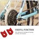 thumbnail image 5 of Sonducket Protector de brazo de manivela de bicicleta, bielas protectoras de plástico para bicicletas, funda protectora a prueba de polvo, Ciclismo Rojo, 5 of 6