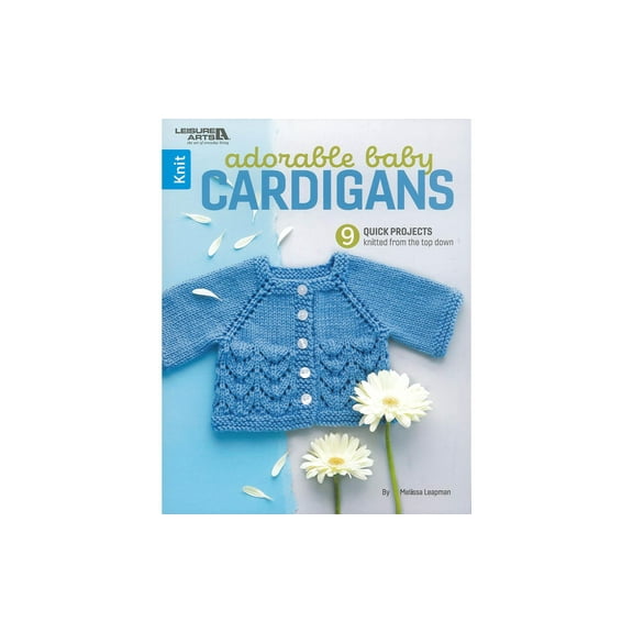 Leisure Arts Adorable Baby Cardigans Knitting Book