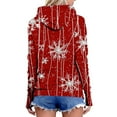thumbnail image 4 of Christmas Hoodies for Women Pullover Loose Drop Shoudlder Tunic Tops Long Sleeve Casual Sweatshirts Xmas Tees, 4 of 6