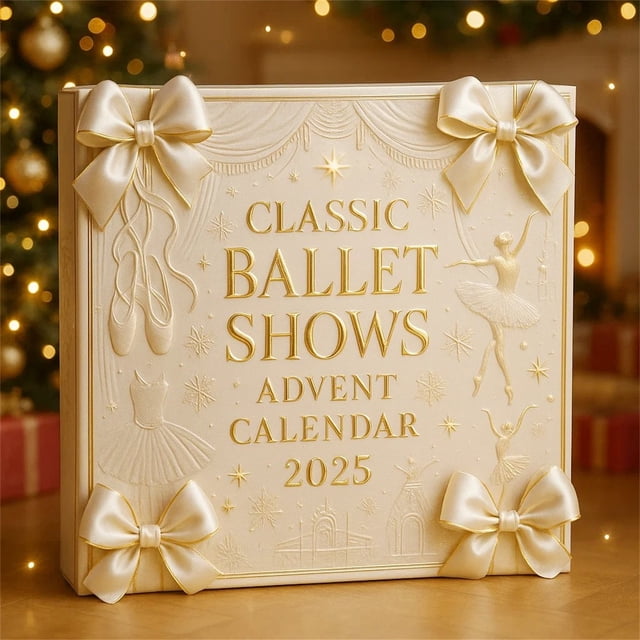 Advent Calendar 2025 Classic Shows, wooden 24-puzzle box, premium quality, collectible movie memorabilia, portable travel size, for home entertainment, 8x8 inch design, for bedroom living