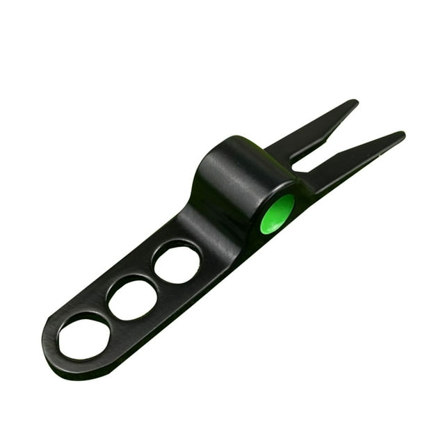 1 Pcs Outil de Réparation de Golf Divot Outil Switchblade Nettoyeur de Rainure de Pitch Accessoires de Golf Pitchfork Vert Fourche Dropship Sifflet-Noir