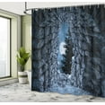 thumbnail image 5 of Ambesonne Gothic Shower Curtain, Full Moon Dark Cave, 69"Wx70"L, Blue Grey, 5 of 5