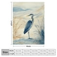 thumbnail image 4 of Autua Blue Heron Soft Plush Blankets for All Seasons, Flannel Fabric, Heat Transfer Printing, Multiple Sizes, High Quality Material 50x60in, 4 of 6